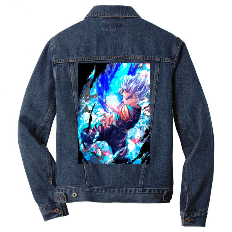 Saiyan God Men Denim Jacket by rakhamaddixm | Artistshot