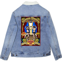 The Untattooed Lady Sideshow Poster 1 Unisex Sherpa-lined Denim Jacket | Artistshot