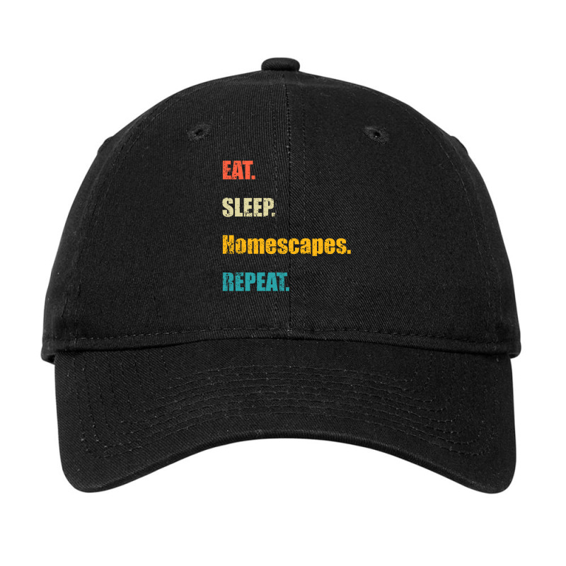 Eat Sleep Homescapes Repeat Adjustable Cap by zebercwayit | Artistshot