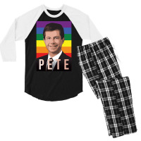 Pete Buttigieg For President 6 Men's 3/4 Sleeve Pajama Set | Artistshot