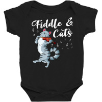 Fiddle And Cats Country Music Instrument Strings Cello T Shirt Baby Bodysuit | Artistshot