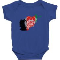 Afghanistan Map Flag Drawing Line Art Baby Bodysuit | Artistshot