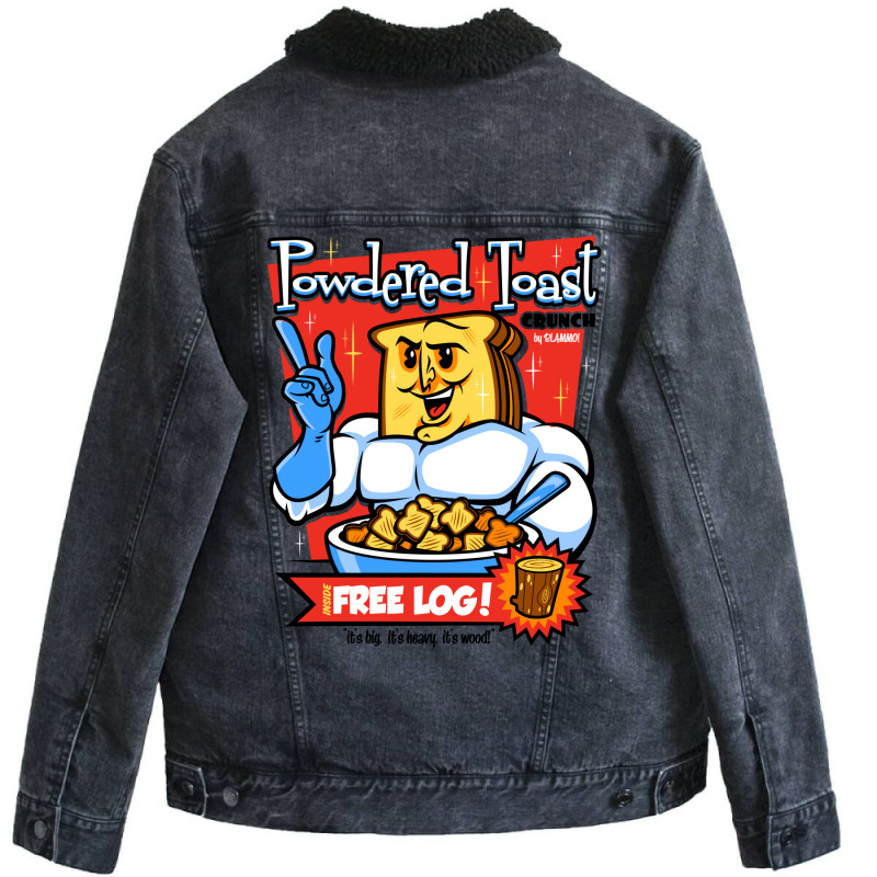 Powdered Toast Crunch Unisex Sherpa-lined Denim Jacket | Artistshot