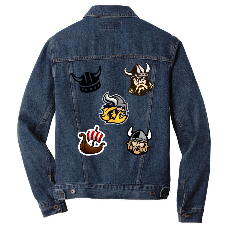 Viking Stickers 1 Men Denim Jacket | Artistshot