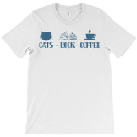 Cats Book Coffee Reading T Shirt T-shirt | Artistshot