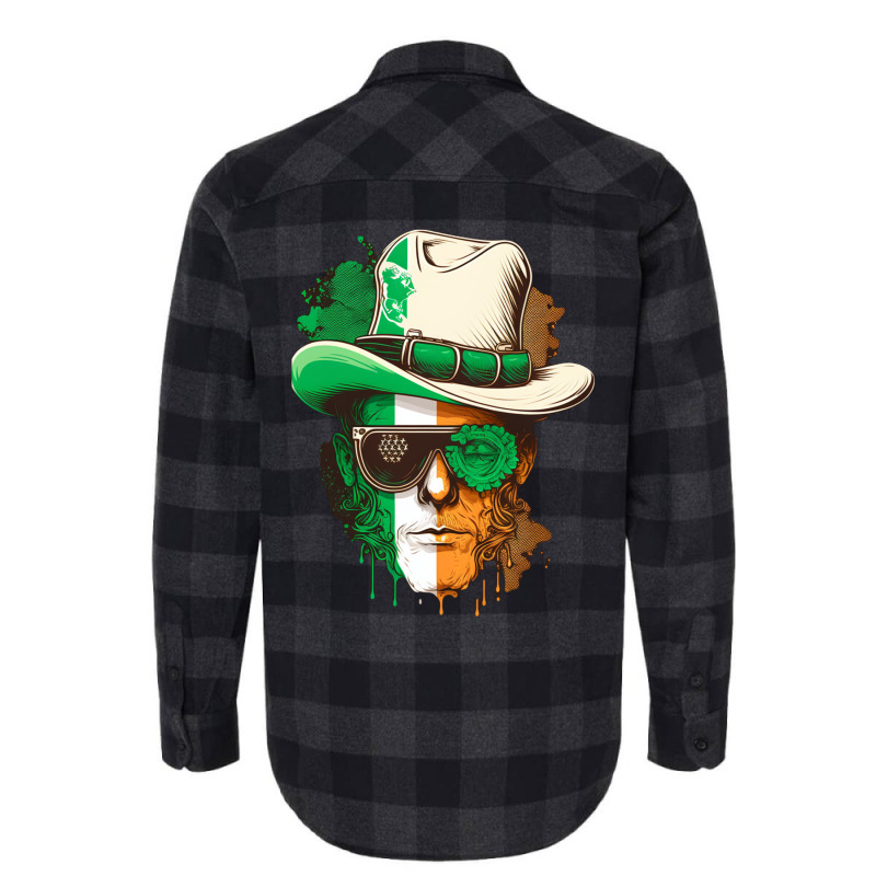 Shamrock St.patrick's Day.irish Men Culture Ireland America Flag Flannel Shirt by rakhamaddixm | Artistshot