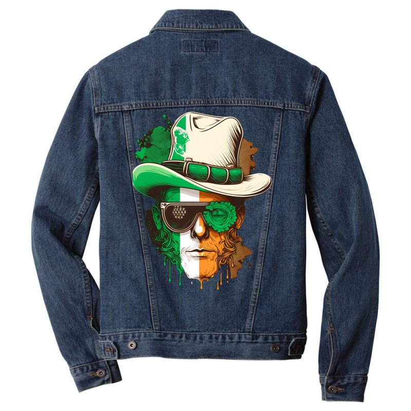 Shamrock St.patrick's Day.irish Men Culture Ireland America Flag Men Denim Jacket by rakhamaddixm | Artistshot