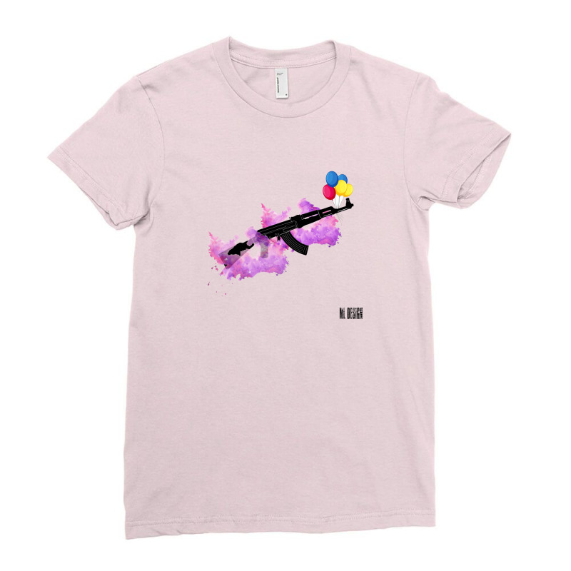 Gift Gun Ladies Fitted T-Shirt by soymartim | Artistshot