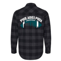 Philadelphia Football Vintage Philly City Retro American Football Ball Flannel Shirt | Artistshot