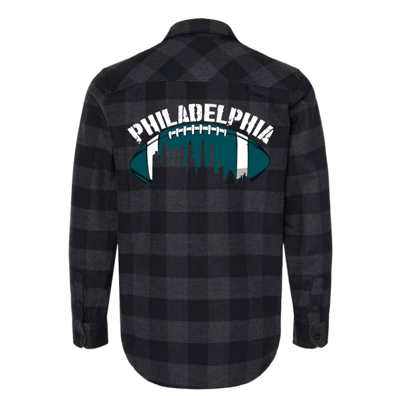 Philadelphia Football Vintage Philly City Retro American Football Ball Flannel Shirt | Artistshot