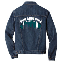 Philadelphia Football Vintage Philly City Retro American Football Ball Men Denim Jacket | Artistshot