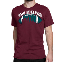 Philadelphia Football Vintage Philly City Retro American Football Ball Classic T-shirt | Artistshot