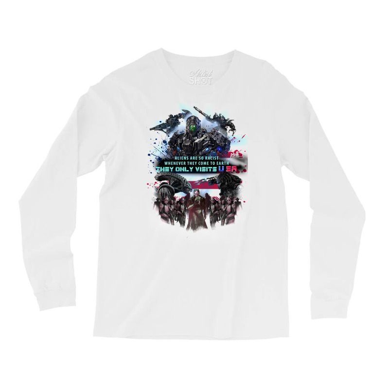 Racist Aliens Long Sleeve Shirts | Artistshot