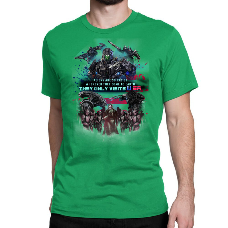 Racist Aliens Classic T-shirt | Artistshot