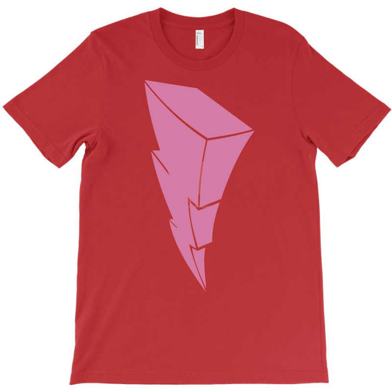 Pink Ranger Lightning Symbol T-shirt | Artistshot