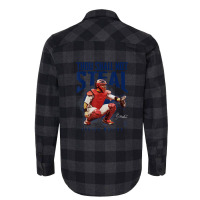 Yadier Molina Thou Shall Not Steal  - Apparel Flannel Shirt | Artistshot