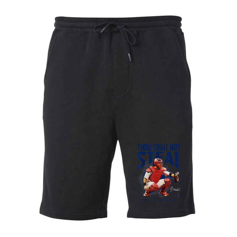 Yadier Molina Thou Shall Not Steal  - Apparel Fleece Short | Artistshot