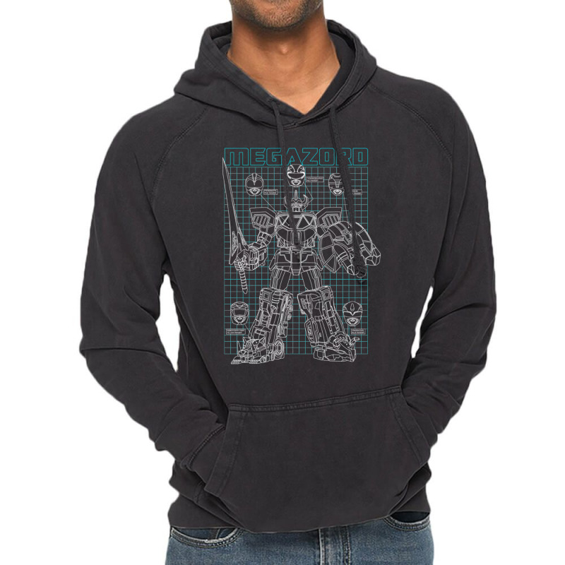 Megazord Vintage Hoodie by pantesqubeei | Artistshot