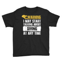 Warning May Start Talking About Platform Diving Womens Sport T Shirt Youth Tee | Artistshot