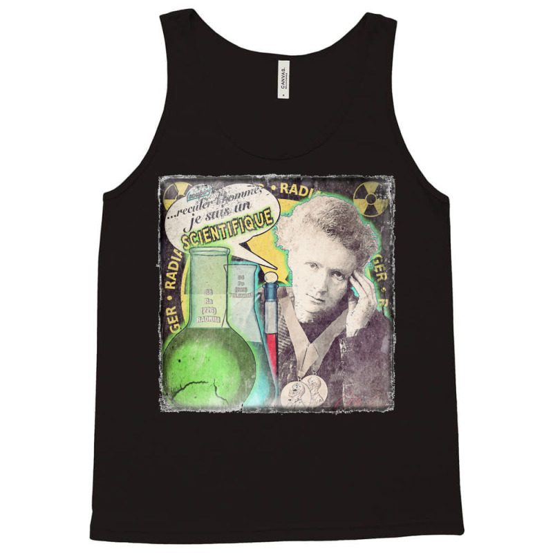 Popular Science M. Curie (french) Distressed Tank Top | Artistshot