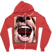 Silently Screaming Zipper Hoodie | Artistshot