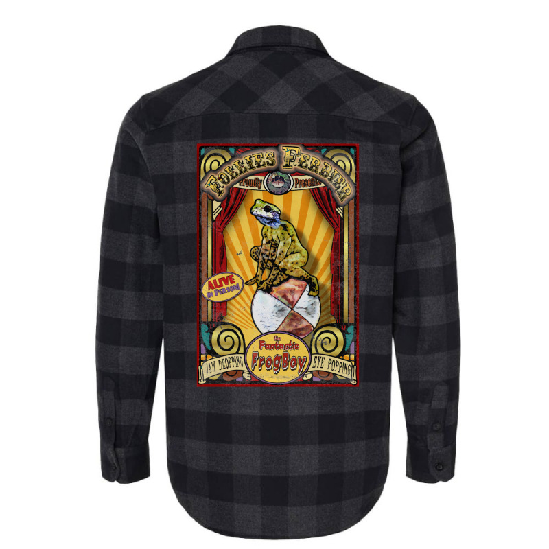 The Fantastic Frogboy  Sideshow Poster Flannel Shirt by gbenamurakuw | Artistshot