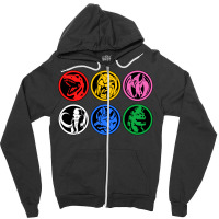 Six Power Coins Zipper Hoodie | Artistshot