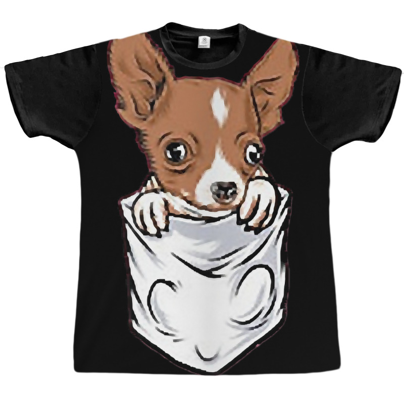 Chihuahua Dog In Pocket Funny Chihuahua T Shirt Graphic T-shirt | Artistshot