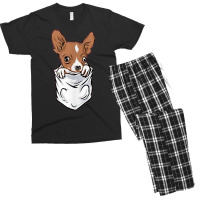 Chihuahua Dog In Pocket Funny Chihuahua T Shirt Men's T-shirt Pajama Set | Artistshot