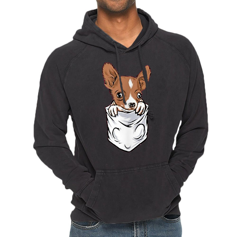 Chihuahua Dog In Pocket Funny Chihuahua T Shirt Vintage Hoodie | Artistshot