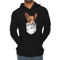 Chihuahua Dog In Pocket Funny Chihuahua T Shirt Lightweight Hoodie | Artistshot