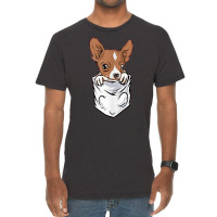 Chihuahua Dog In Pocket Funny Chihuahua T Shirt Vintage T-shirt | Artistshot