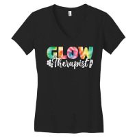 Vintage Glow Therapist Skin Care Skin Esthetician T Shirt Women's V-neck T-shirt | Artistshot