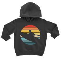 Canoe T  Shirt Canoeing Silhouette On A Distressed Retro Sunset Print Toddler Hoodie | Artistshot