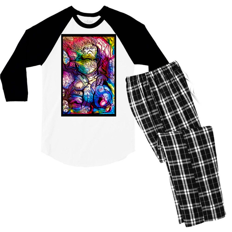 Space Ape Men's 3/4 Sleeve Pajama Set by rakhamaddixm | Artistshot