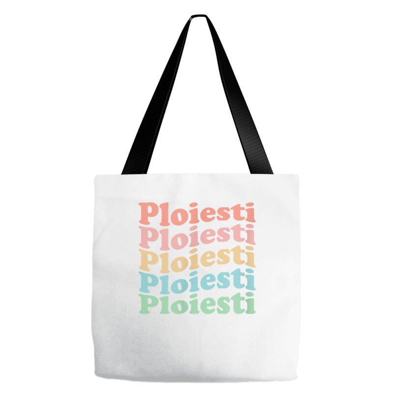 Vintage 70's Romania Hippie City   Retro Ploiesti T Shirt Tote Bags | Artistshot