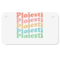 Vintage 70's Romania Hippie City   Retro Ploiesti T Shirt Motorcycle License Plate | Artistshot