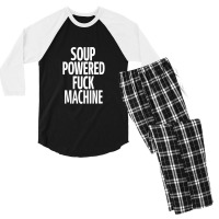 Soup Powered Fuck Machine Men's 3/4 Sleeve Pajama Set | Artistshot