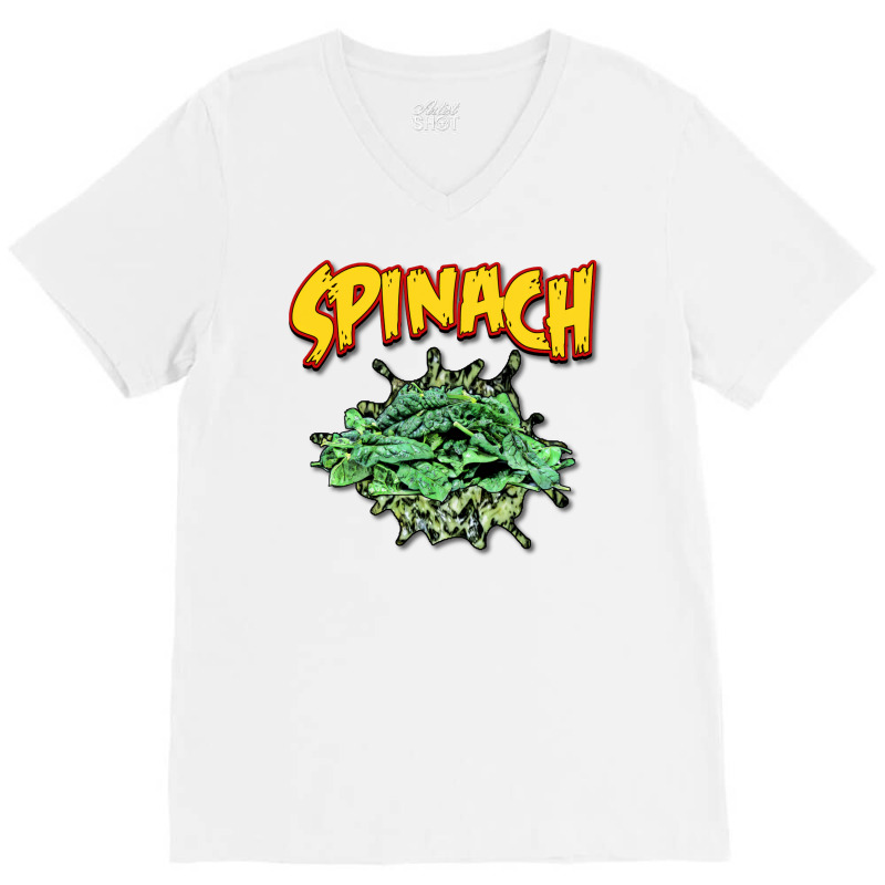 Spinach V-Neck Tee by rakhamaddixm | Artistshot