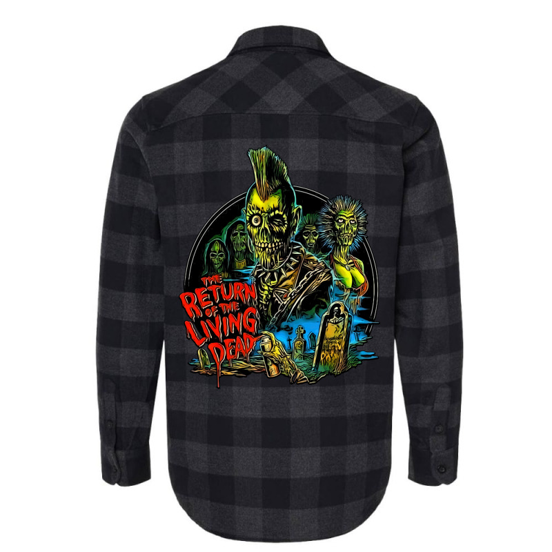 Return Of The Living Dead Tarman Poster Art Flannel Shirt | Artistshot