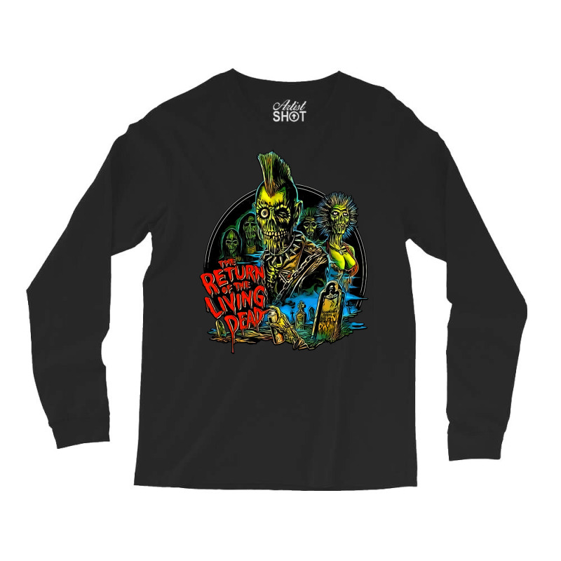 Return Of The Living Dead Tarman Poster Art Long Sleeve Shirts | Artistshot