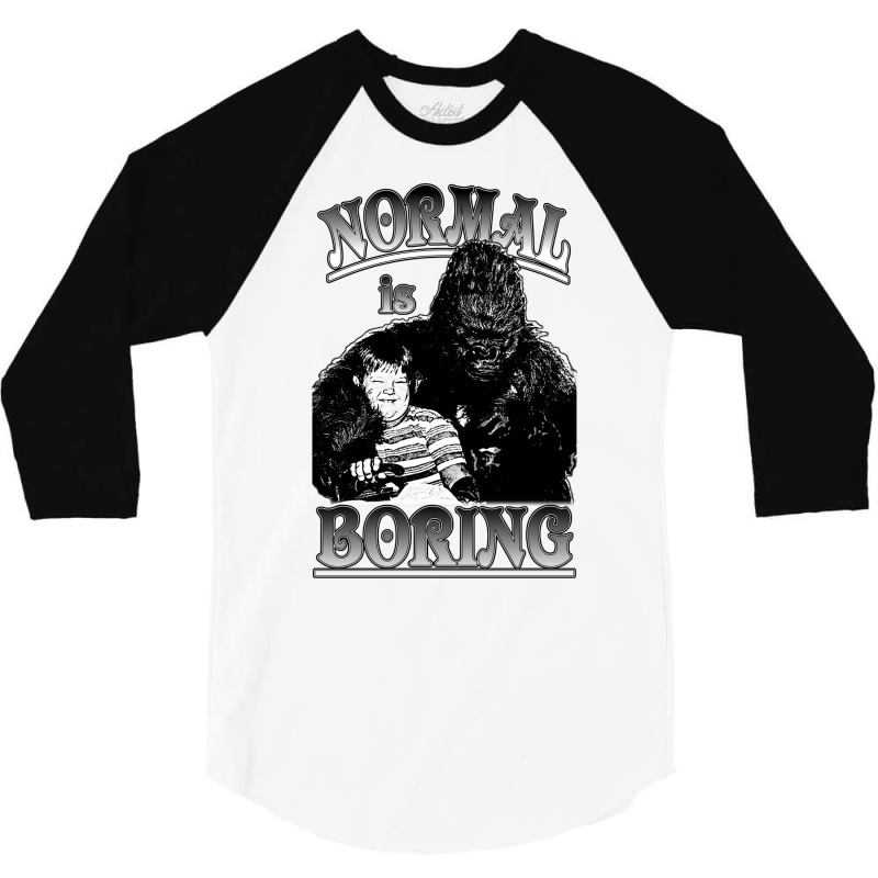 Pugsley & Gorgo Normal Is Boring 3/4 Sleeve Shirt | Artistshot