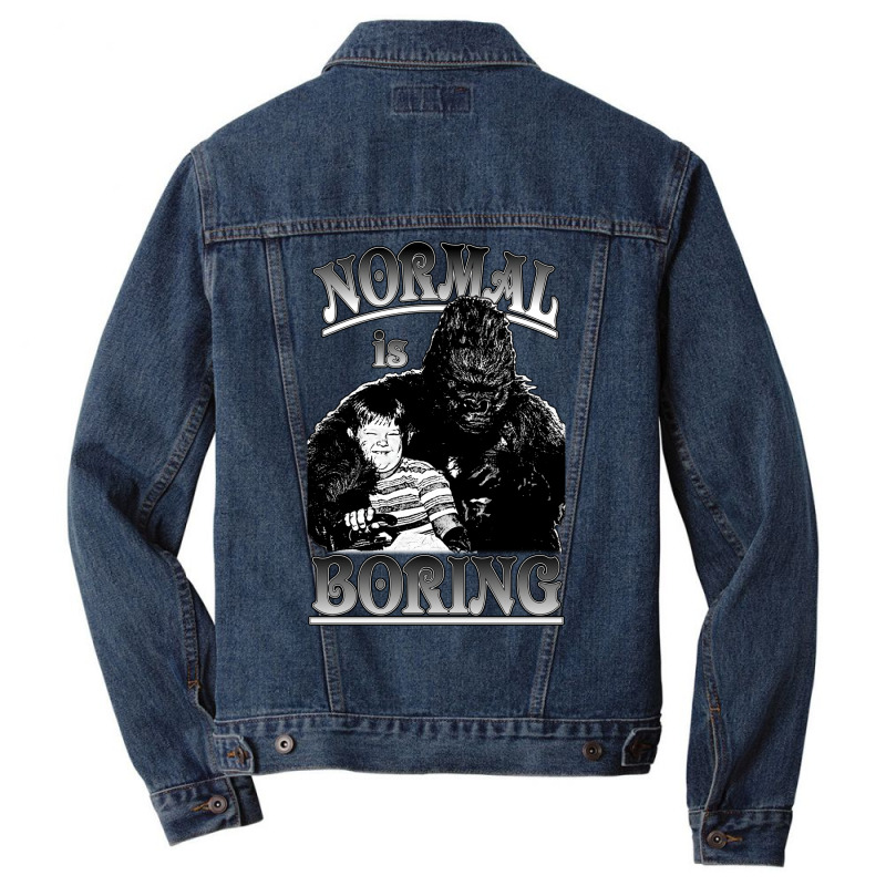 Pugsley & Gorgo Normal Is Boring Men Denim Jacket | Artistshot