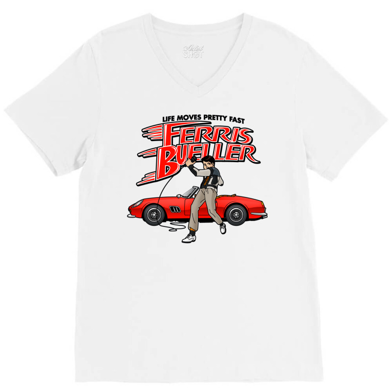 Ferris Racer V-neck Tee | Artistshot