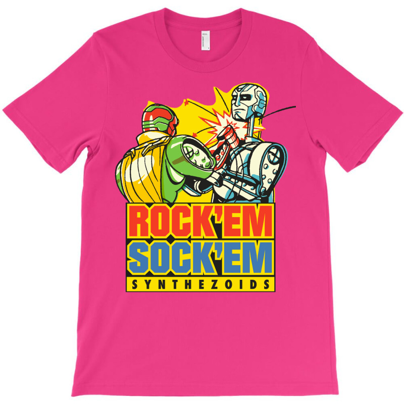 Rock'em Sock'em Synthezoids T-shirt | Artistshot