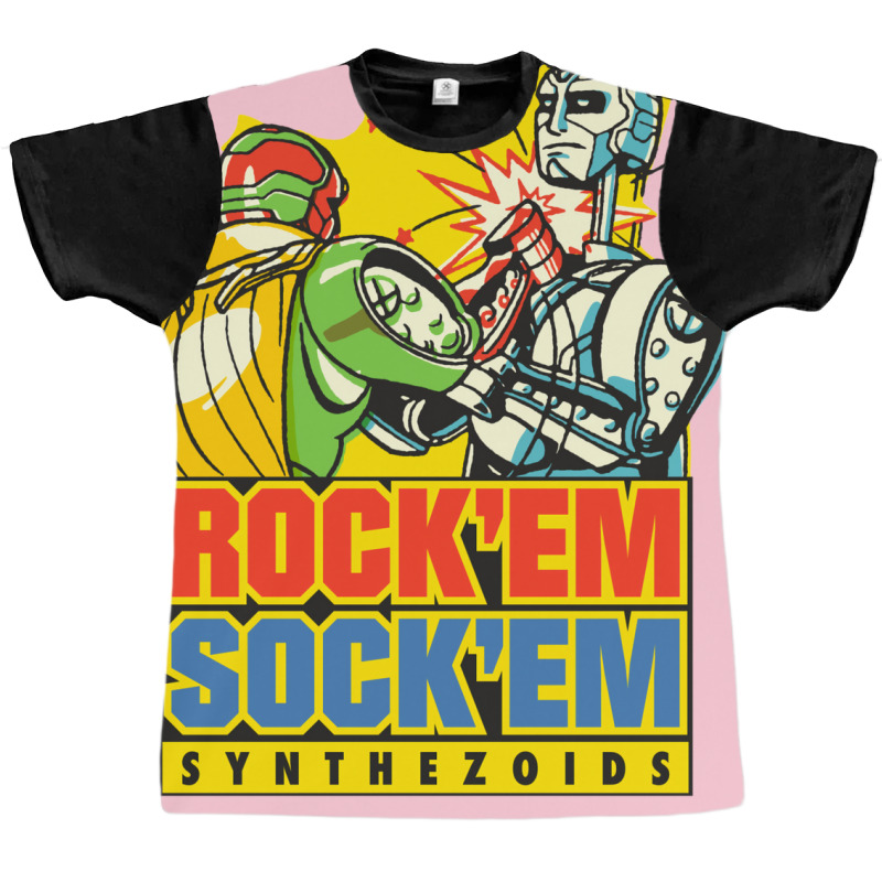 Rock'em Sock'em Synthezoids Graphic T-shirt | Artistshot