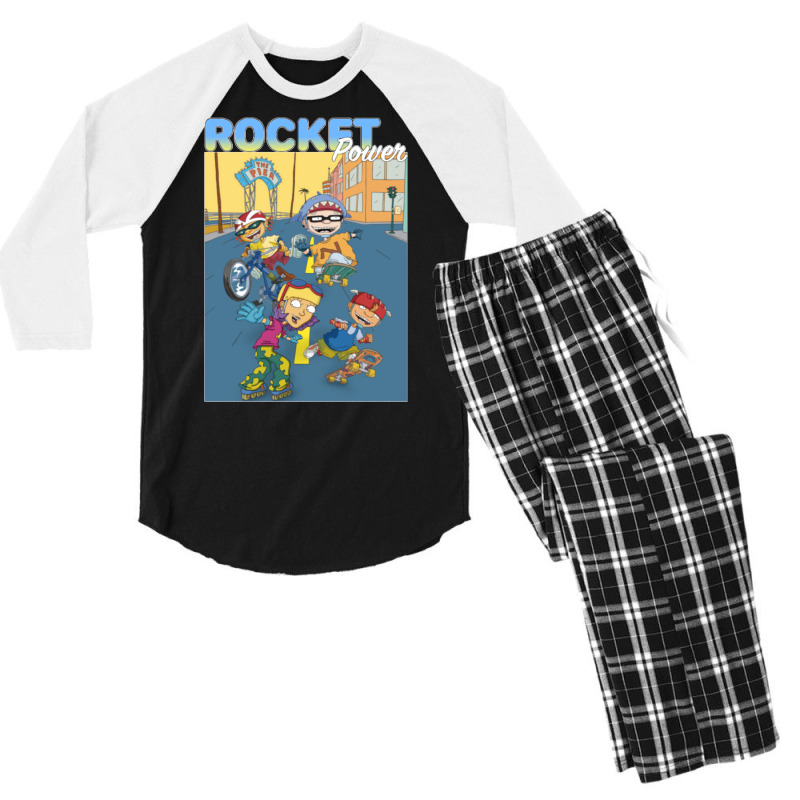 Rocket Power Men's 3/4 Sleeve Pajama Set | Artistshot