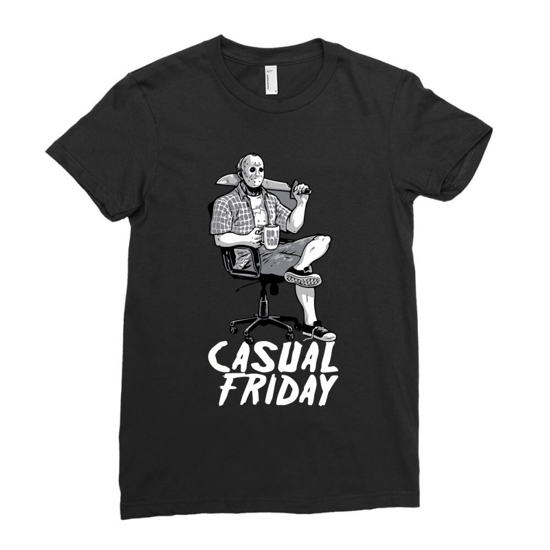 Casual Friday With Jason Voorhees Ladies Fitted T-Shirt by ardylanda | Artistshot