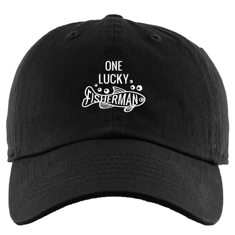 Mens One Lucky Fisherman Fishing Couples Matching Valentine's Day Kids Cap | Artistshot