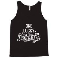 Mens One Lucky Fisherman Fishing Couples Matching Valentine's Day Tank Top | Artistshot